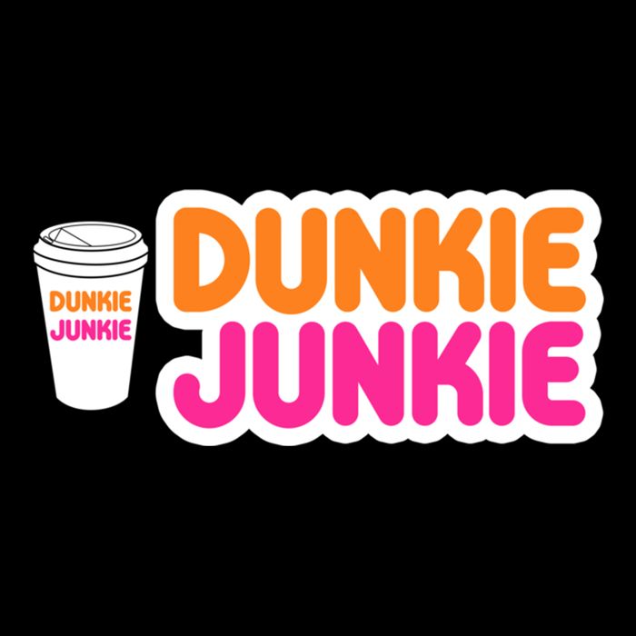 Funny Dunkie Junkie Coffee Love Funny Coffee Saying Cute Gift Drawstring Bag