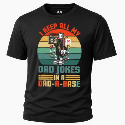 Funny Dad Jokes In Dad A Base Vintage For Fathers Day Performance Shirt