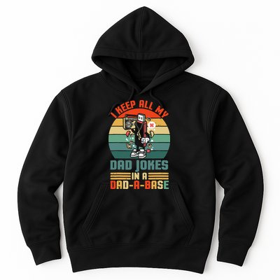 Funny Dad Jokes In Dad A Base Vintage For Fathers Day Hoodie