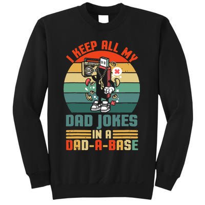 Funny Dad Jokes In Dad A Base Vintage For Fathers Day Sweatshirt