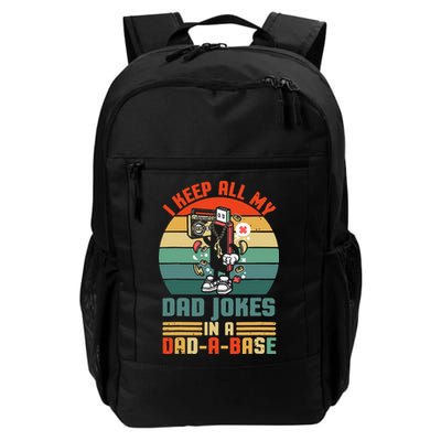 Funny Dad Jokes In Dad A Base Vintage For Fathers Day Backpack