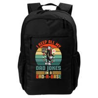 Funny Dad Jokes In Dad A Base Vintage For Fathers Day Backpack