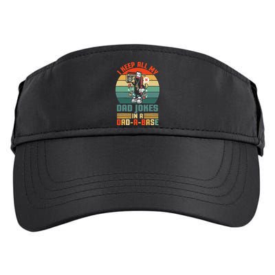 Funny Dad Jokes In Dad A Base Vintage For Fathers Day Adult Drive Performance Visor