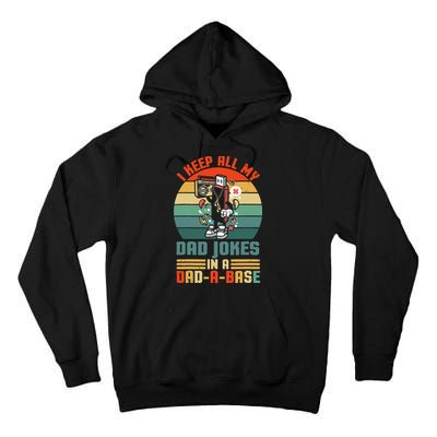 Funny Dad Jokes In Dad A Base Vintage For Fathers Day Tall Hoodie