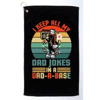 Funny Dad Jokes In Dad A Base Vintage For Fathers Day Golf Towel