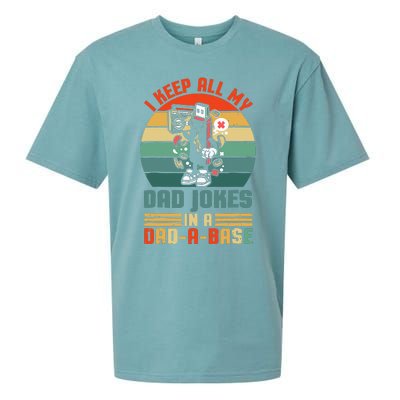 Funny Dad Jokes In Dad A Base Vintage For Fathers Day Sueded Cloud Jersey T-Shirt