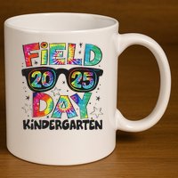 Field Day Kindergarten Field Trip Fun Day Teacher Student 11oz C Handle Ceramic Mug