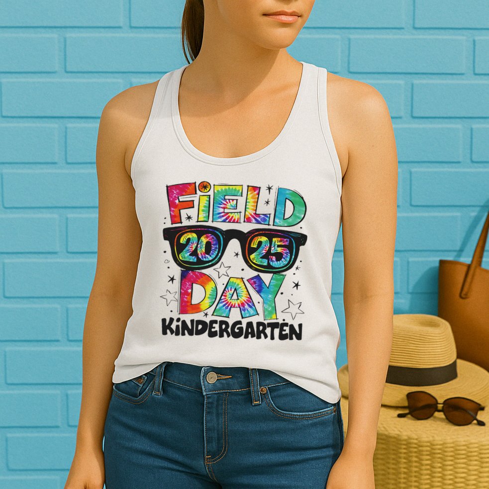Field Day Kindergarten Field Trip Fun Day Teacher Student Womens Tank Top