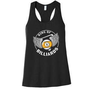 Father's Day King Of Billiards Gift For Dad Women's Racerback Tank