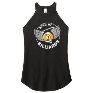 Father's Day King Of Billiards Gift For Dad Women's Perfect Tri Rocker Tank