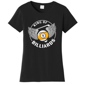 Father's Day King Of Billiards Gift For Dad Women's T-Shirt