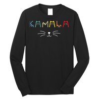 Funny Design Kamala Harris Cat Lettering Positive Long Sleeve Shirt