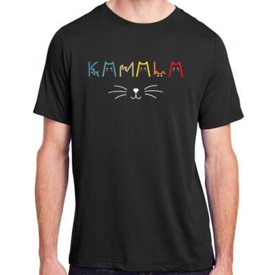 Funny Design Kamala Harris Cat Lettering Positive Adult ChromaSoft Performance T-Shirt