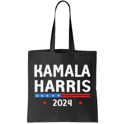 Funny Design Kamala Harris 2024 For President America Flag Tote Bag