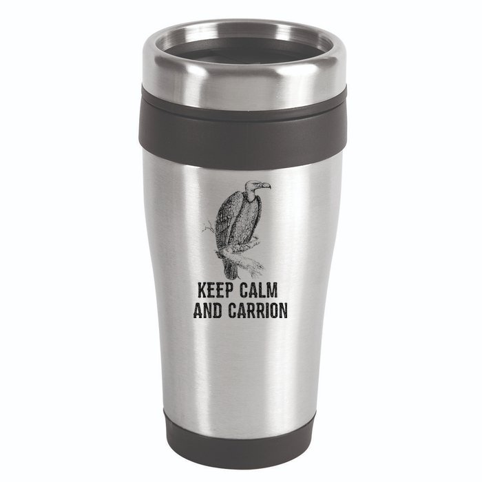 Funny Design Keep Calm And Vultures Condor Buzzard 16oz Travel Tumbler