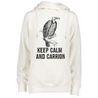 Funny Design Keep Calm And Vultures Condor Buzzard Womens Funnel Neck Pullover Hood