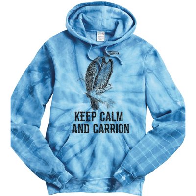 Funny Design Keep Calm And Vultures Condor Buzzard Tie Dye Hoodie
