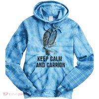 Funny Design Keep Calm And Vultures Condor Buzzard Tie Dye Hoodie