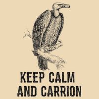 Funny Design Keep Calm And Vultures Condor Buzzard Drawstring Bag