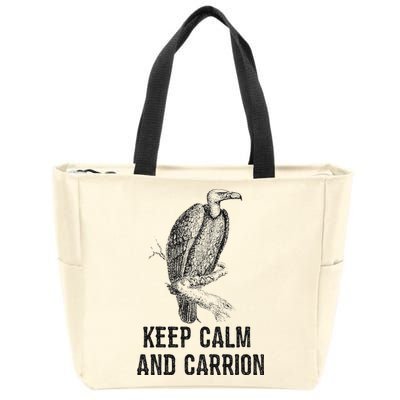 Funny Design Keep Calm And Vultures Condor Buzzard Zip Tote Bag