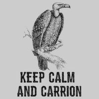 Funny Design Keep Calm And Vultures Condor Buzzard Tie-Dye T-Shirt