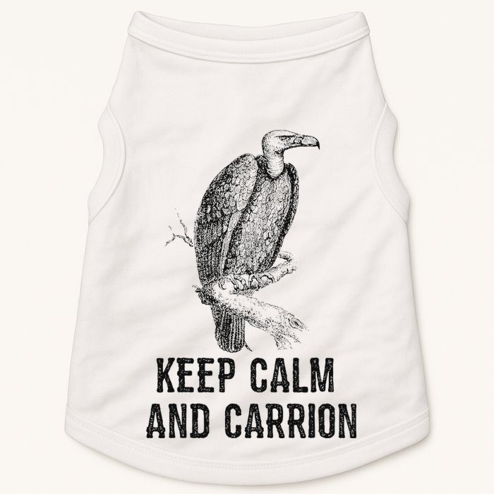 Funny Design Keep Calm And Vultures Condor Buzzard Doggie Tank