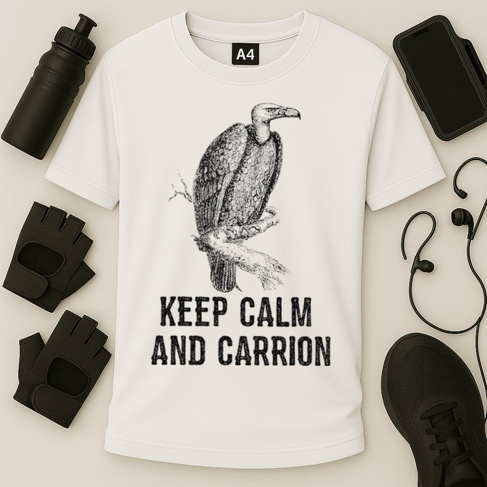 Funny Design Keep Calm And Vultures Condor Buzzard Performance Shirt