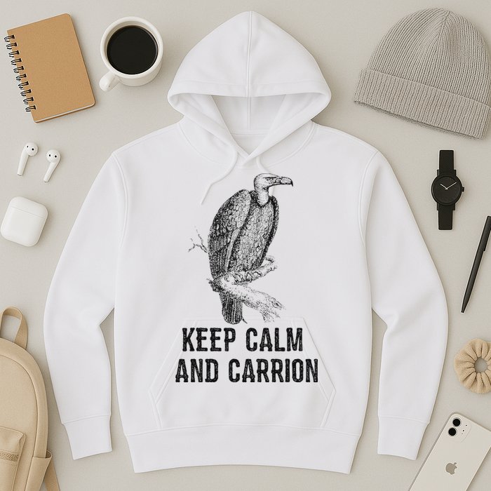 Funny Design Keep Calm And Vultures Condor Buzzard Hoodie