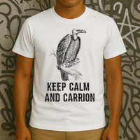 Funny Design Keep Calm And Vultures Condor Buzzard T-Shirt