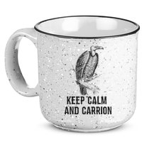 Funny Design Keep Calm And Vultures Condor Buzzard 15oz Campfire Ceramic Mug