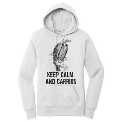 Funny Design Keep Calm And Vultures Condor Buzzard Women's Pullover Hoodie