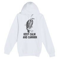 Funny Design Keep Calm And Vultures Condor Buzzard Premium Pullover Hoodie