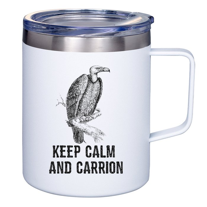 Funny Design Keep Calm And Vultures Condor Buzzard 12oz Stainless Steel Coffee Mug