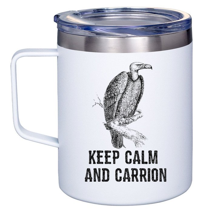 Funny Design Keep Calm And Vultures Condor Buzzard 12oz Stainless Steel Coffee Mug