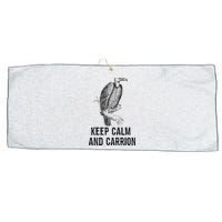 Funny Design Keep Calm And Vultures Condor Buzzard Large Microfiber Waffle Golf Towel
