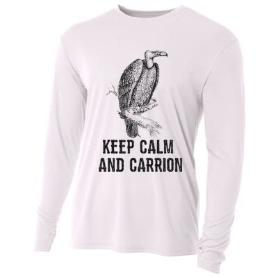 Funny Design Keep Calm And Vultures Condor Buzzard Cooling Performance Long Sleeve Crew