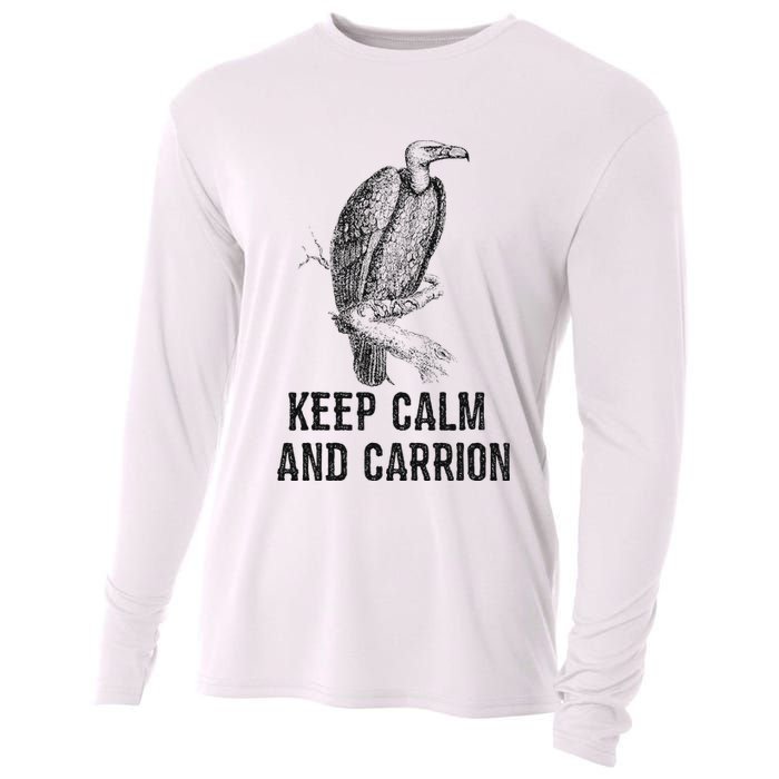 Funny Design Keep Calm And Vultures Condor Buzzard Cooling Performance Long Sleeve Crew