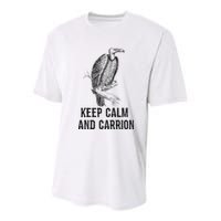 Funny Design Keep Calm And Vultures Condor Buzzard Youth Performance Sprint T-Shirt
