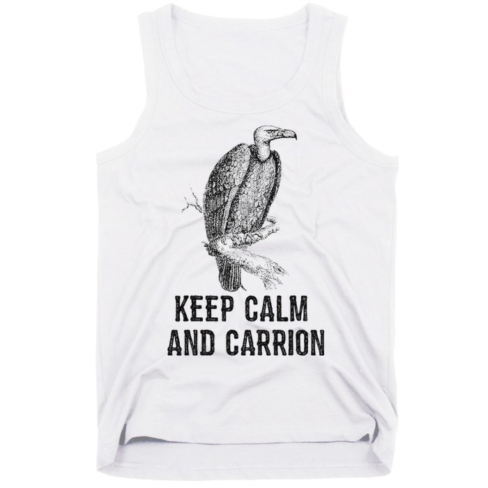 Funny Design Keep Calm And Vultures Condor Buzzard Tank Top