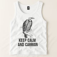 Funny Design Keep Calm And Vultures Condor Buzzard Tank Top