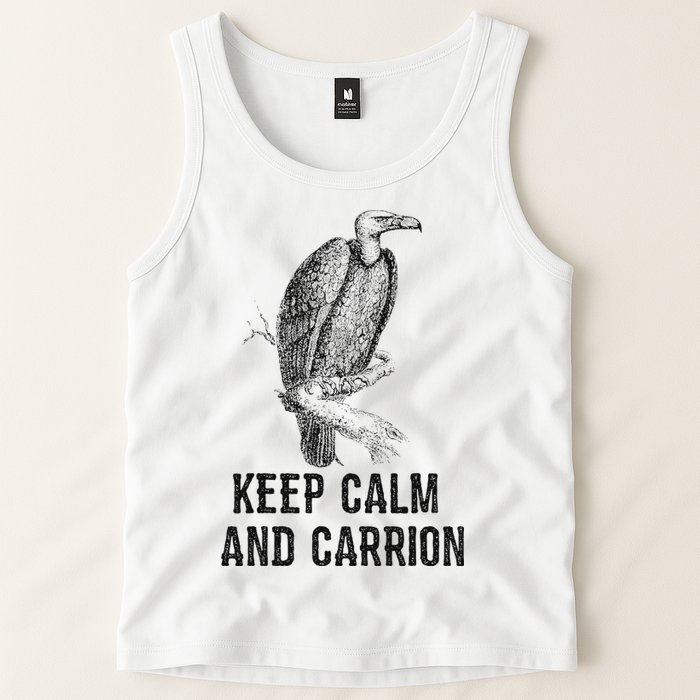 Funny Design Keep Calm And Vultures Condor Buzzard Tank Top