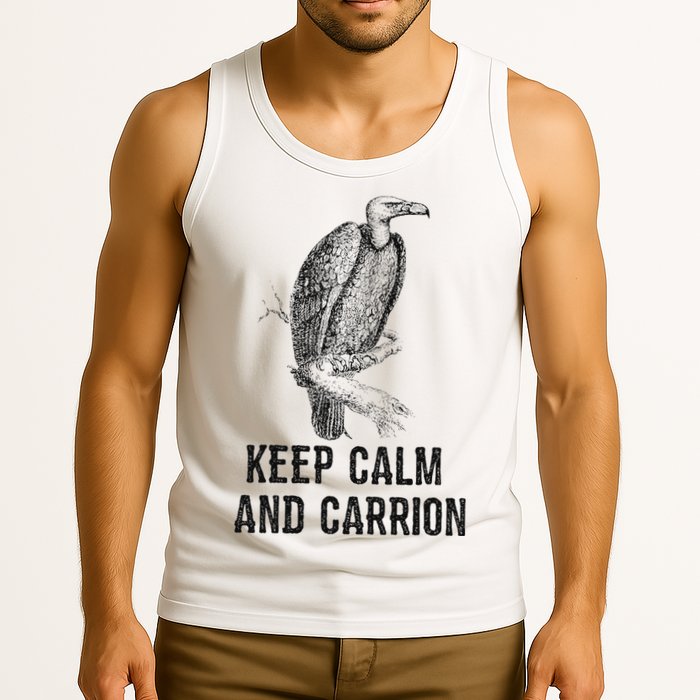Funny Design Keep Calm And Vultures Condor Buzzard Tank Top
