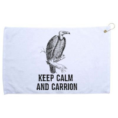 Funny Design Keep Calm And Vultures Condor Buzzard Grommeted Golf Towel