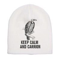 Funny Design Keep Calm And Vultures Condor Buzzard Short Acrylic Beanie