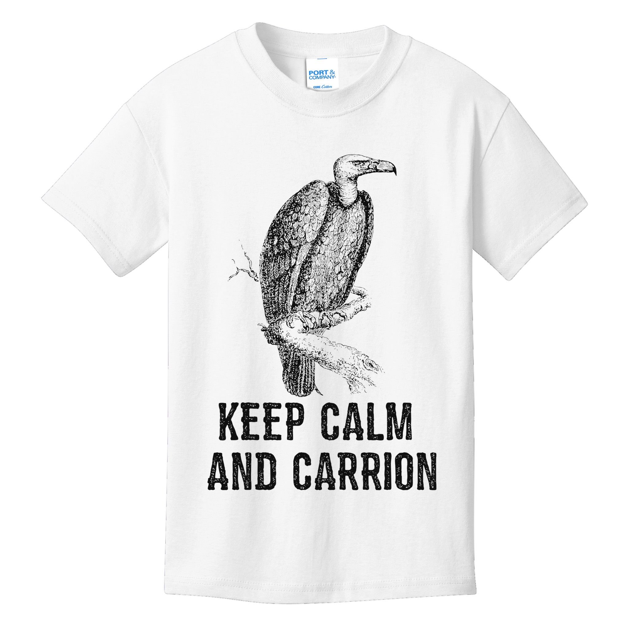 Funny Design Keep Calm And Vultures Condor Buzzard Kids T-Shirt