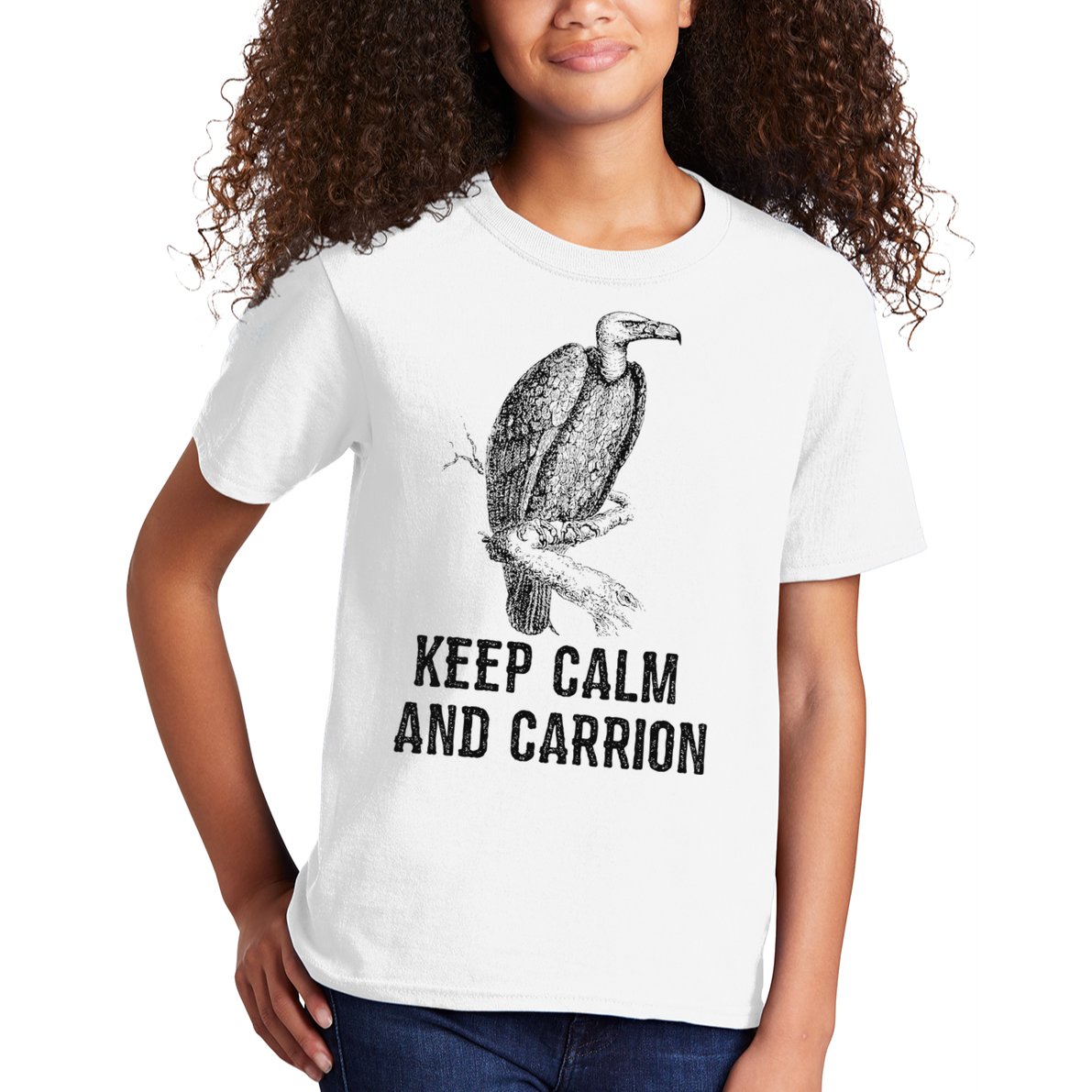 Funny Design Keep Calm And Vultures Condor Buzzard Kids T-Shirt