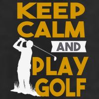 Father's Day Keep Calm And Play Golf Fun Gift For Dad Adult Drive Performance Visor