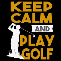 Father's Day Keep Calm And Play Golf Fun Gift For Dad Zip Tote Bag