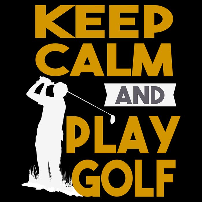 Father's Day Keep Calm And Play Golf Fun Gift For Dad Zip Tote Bag