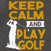 Father's Day Keep Calm And Play Golf Fun Gift For Dad Vector Backpack